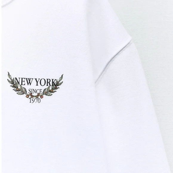 ZARA TEXT PRINT SWEATSHIRT - Picture 8 of 8